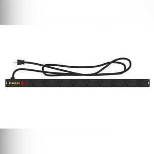 Stanley Black Power Strip with Red Switch Pro 9